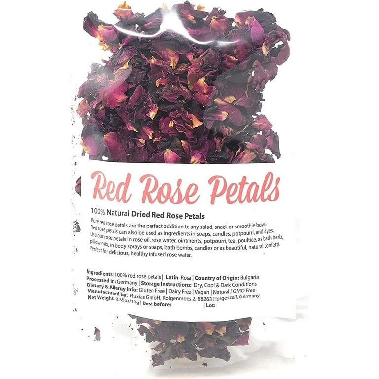 Edible Red Rose Petals – Rosa Gallica Officinalis- Herbal Tea Dried