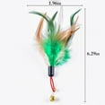thumbnail image 3 of 2PCS Cat Teaser Replacement Funny Fake Feather Cat Training Toy Cat Play Toy, 3 of 10
