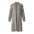 thumbnail image 3 of Womens Cable Knit Longline Cardigan Sweater Oversized Long Sleeve Casual Fall Winter Tops, 3 of 4