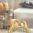 thumbnail image 7 of Small Heart Hands Sculpture Decor, Resin Modern Abstract Love Finger Statue, Hand Model Decoration, 7 of 7