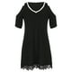 thumbnail image 4 of Mini vestido de manga corta con hombros descubiertos y cuello en V informal de verano a la moda para mujer Fridja  bnh4034, 4 of 8