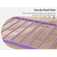 thumbnail image 4 of GloryStar Metal Twin DayBed, Sofa Bed with Headboard and Steel Slat Support, No Box Spring Required, Perfect for Small Living Spaces, 4 of 7