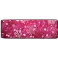thumbnail image 5 of Dreamtimes Pink Blurred Snowflakes Hallway Runner Rug 2'x6' Kitchen Rug with Rubber Backing Christmas Winter Non Slip Entryway Rug Runner Washable Soft Area Rug for Hallway Bedroom Kitchen Decor, 5 of 6