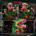 thumbnail image 3 of Audrey II Building Block Kit Piranha Plant Flower Building Toys Horrors Shop Cannibal with Openable Mouth Collectible Gift for Tv Fans Friends Birthday Christmas Halloween, 3 of 7