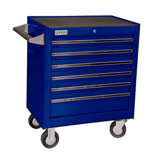 Gabinete Uso Extra Pesado Urrea 6 Gavetas 27 Color Azul X27M6A
