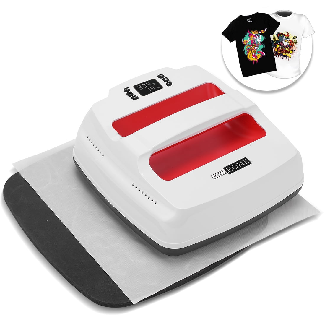 VIVOHOME 2 in 1 Digital Heat Press Machine Professional Multifunction