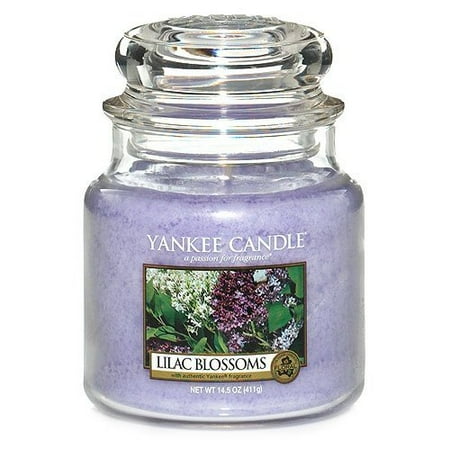 Yankee Candle Lilac Blossoms Medium Jar Candle, Floral Scent - Walmart.com