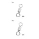 thumbnail image 3 of Conector de pesca Toystoory Rotación de 360 grados Anillo giratorio de pesca Type3 NO3, 3 of 6