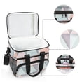 thumbnail image 6 of FORMRS Insulated Cooler Bag 24 Cans Capacity Soft Leakproof Lunch Box with Side Pockets, Green Geometric, 6 of 7