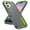 Grey+Green, variant on Case for iPhone 17,Shockproof Silicone + PC Case with Hidden Kickstand Cover for iPhone 17 ,Rose+Mint