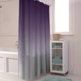 thumbnail image 6 of Shower Curtains Purple and Grey Ombre Bath Curtain Gradient Color Waterproof Bathroom Shower Curtain Set with Hooks Decoration 72 x 84 Inches, 6 of 7