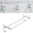 thumbnail image 1 of Toallero montado en la pared Jadeshay de doble varilla blanco plateado 60 cm, 1 of 12