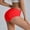 Red, variant on High Waist Leakproof Panties with Liner for Comfort and Everyday Wear in - Women's Underwear Category