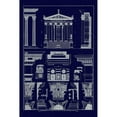 thumbnail image 3 of Buhlmann, J. 11x14 Black Modern Framed Museum Art Print Titled - Temples of Antonius, Castor and Mars (Blueprint), 3 of 5