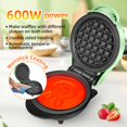 thumbnail image 4 of HeHoGoGo Mini Waffle Maker Electric waffle iron Nonstick One Side Waffle Pan One Side Cartoon Pan for Kids, 4 of 6