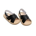 thumbnail image 3 of YUNCITY Toddler Baby Boy Girl Shoes Casual Walk Elastic Kids Band Cute Shoes Print Flower First Shoes Black 0-3 Months, 3 of 4