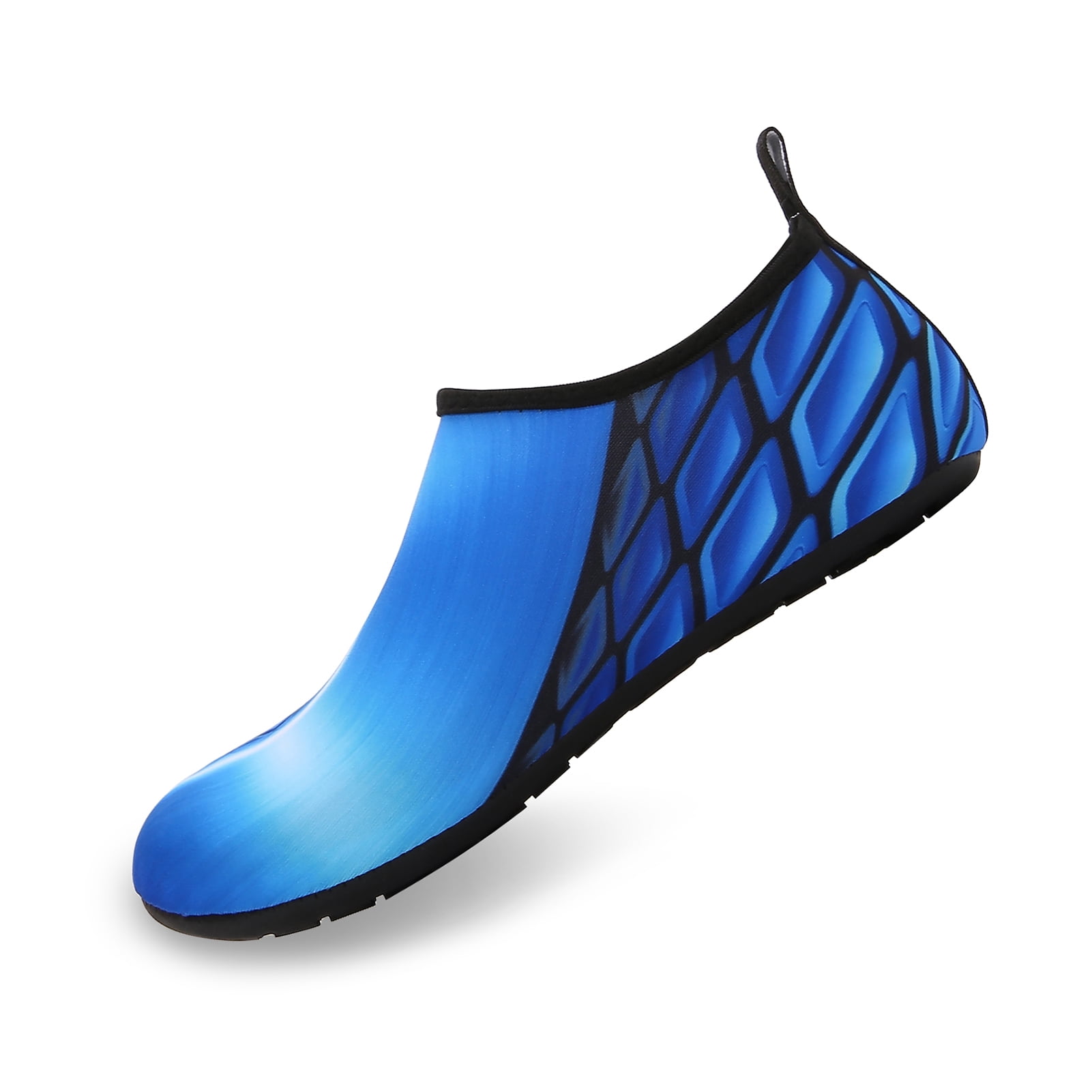 Men and Women a Slip On Barefoot Quick-Dry Beach Aqua Yoga Water Shoes (Tile/Blue, 13-14 Women/10.5-11 Men)