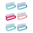 thumbnail image 1 of 6Pcs Handle Grip Nail Brush Hand Fingernail Scrub Cleaning Brushes Kit, 1 of 6