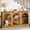 Natural Wood Brown, variant on Finmind Wooden Narrow Entryway Table with 3-Tier Storage Shelf, 63" Long Modern Farmhouse Sofa Console Table for Hallway, Living Room, Entrance, or Bedroom