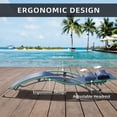 thumbnail image 2 of CoSoTower Pool Lounge Chairs Set of 3, Adjustable Aluminum Outdoor Chaise Lounge Chairs with Metal Side Table, All Weather for Deck Lawn Poolside Backyard (Blue, 2 Lounge Chirs+1 Table), 2 of 6