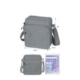 thumbnail image 2 of PULLIMORE Waterproof Nylon Crossboby Bags for Women Casual Zipper Shoulder Purse Messenger Bag Handbag (Gray), 2 of 9