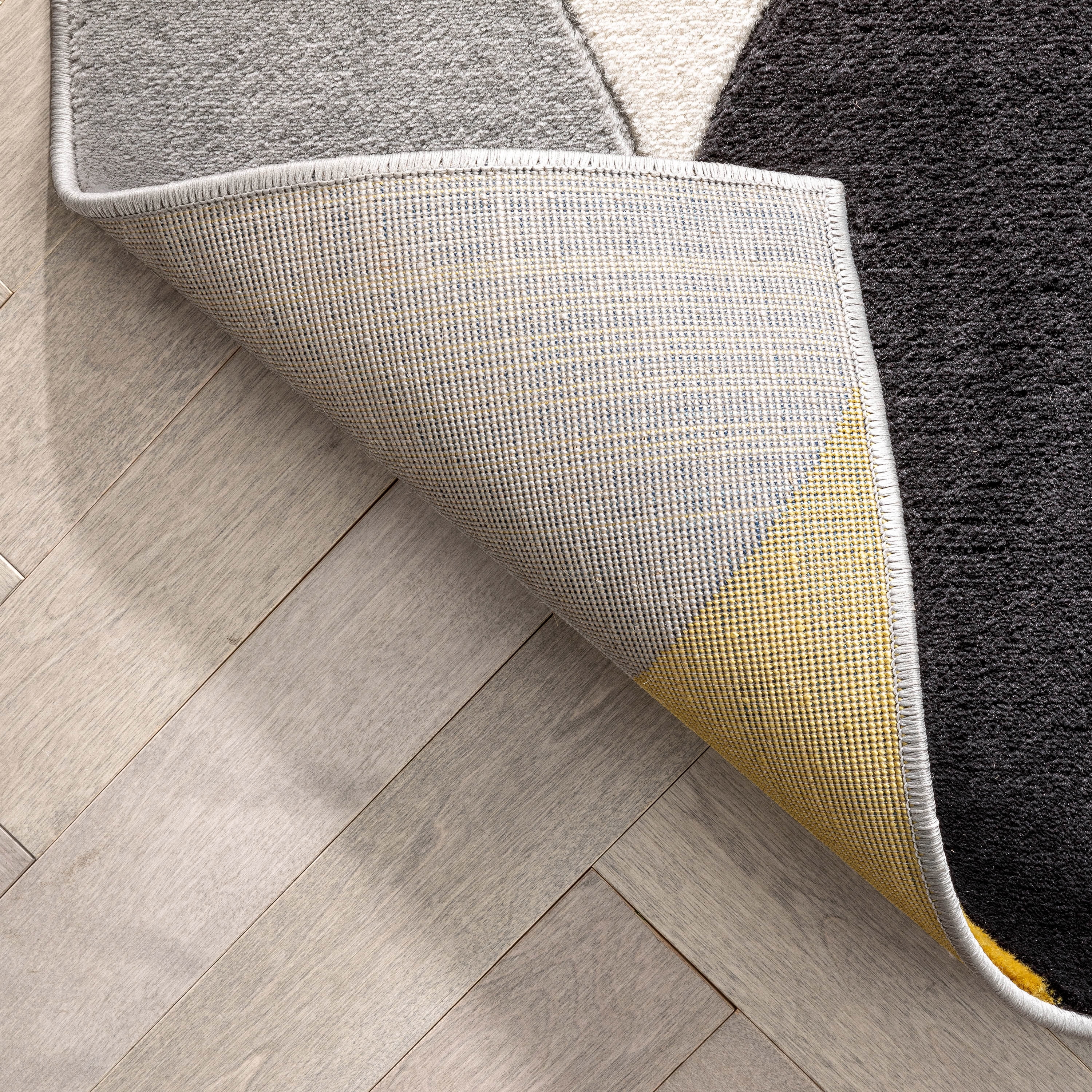 Well Woven Good Vibes Helena Modern Geometric Gold 3'11" x 5'3" Area Rug