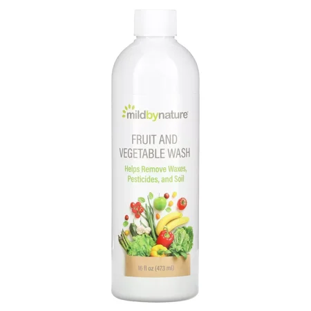 Fruit and Vegetable Wash, 16 fl oz (473 ml) - Removes Pesticides, Wax, and Dirt