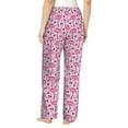 thumbnail image 3 of Xecao Cute Watermelon Flamingo Women's Straight Lounge Pajama Pants: The Epitome of Relaxed Sleepwear, 3 of 9