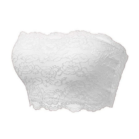 

ZXHACSJ New Women Plus Size V Neck Underwear Lingerie Sexy Vest Crop Wire Free Bra S-3XL White XL