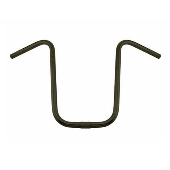 Alta Bicycle U Style 25.4mm Handle Bars, Multiple Sizes and Colors. (Black, 15")