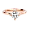 thumbnail image 3 of 2.00 Carat Round Cut Beautiful Moissanite Diamond (D/VVS1) Solitaire Engagement Ring Solid 14K Rose Gold Size 7 by Diamond-Capitals, 3 of 8