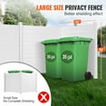 thumbnail image 4 of PVC Privacy Fence Panel 50x50 Inch Horizontal Strip Sealed Panel Three Sides Non-Motorized, 4 of 9