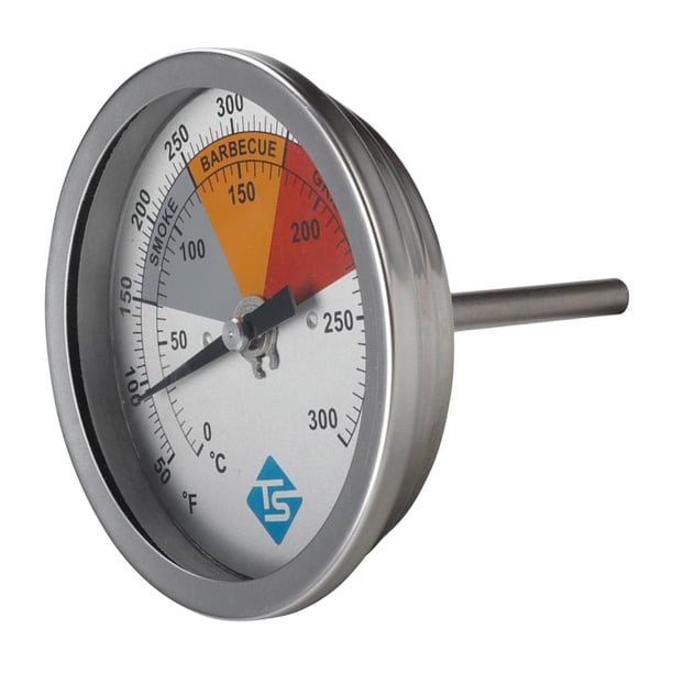 Medidor de Temperatura para Parrilla de , Impermeable, Cara Grande para , Parrilla de Carbón, Acero Inoxidable, 50-550 degree F, Termómetro Zulema Termómetro de asador BBQ