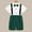Green, variant on TAIAOJING Boys Short Sleeve Top and Shorts 2 Piece Set Kids Boys Summer British Style Shirt Suspenders Shorts Bow Tie 4PC Children Performance Suit Kids Outfit 2-3 Years