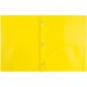 thumbnail image 2 of Carpetas Pop De Plástico De Color Jam Paper, Carpetas Duraderas De 2 Bolsillos Con Cierres De Sujeción De Puntas Metálicas, Amarillo, Paquete De 3, 2 of 5
