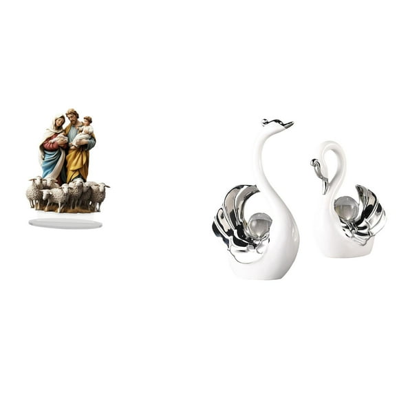 Encantador Adorno De Mesa De Cisne Acrílico, Ideal Para Decorar La Sala De Estar, La Chimenea, El Centro De Mesa Y Como Regalo De Inauguración De La Casa.