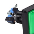 thumbnail image 5 of Botón de empuje para juegos 50x50 cuadrado 12V interruptor de botón iluminado LED con microswitch para arcade video verde 1 pieza, 5 of 5