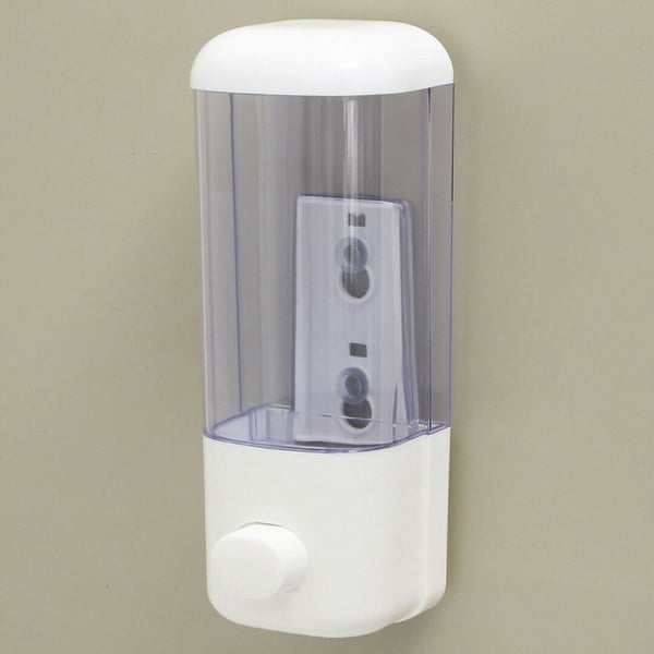 White Manual Wall Soap Dispenser Soap Dispenser Wall Mount , Household