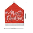 thumbnail image 3 of 2025 & CISIL - Christmas Chair Covers Christmas Table And Chair Decorations Atmosphere Props Soft Cushions, 3 of 5