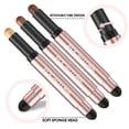 thumbnail image 4 of FOCALLURE 3 Pcs Shimmer & Matte Eyeshadow Sticks,No Crease Waterproof Eye Shadow Crayon Set with Blending Sponge Brush,The West Coast, 4 of 7
