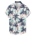 thumbnail image 3 of BRGZLK Men's Short Sleeve Hawaiian Shirt Floral Button Down Shirts Tropical Holiday Beach Shirts Lightweight Summer Tops, 3 of 5