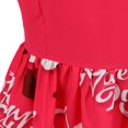 thumbnail image 4 of Robe Imprimée pour la Saint-Valentin pour Femmes, Col en U, Sans Manches, Fermeture Éclair, Grand Ourlet, une Pièce, S/ M/ L/ TG/ TTG, 4 of 7