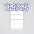 thumbnail image 2 of Ambesonne Tropical Window Valance, Hibiscus and Pineapple, 54" X 18", Lavender and Purple, 2 of 3
