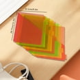 thumbnail image 3 of 8 Pack 3 Hole Dividers With Double Slant Pockets Transparent Colored Pp Plastic Index For 3 Ring Binder School Office, 3 of 8