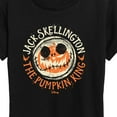 thumbnail image 3 of The Nightmare Before Christmas - Jack Skellington Pumpkin King - Women's Short Sleeve Graphic T-Shirt, 3 of 5