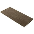 thumbnail image 3 of Evideco French Home Goods Brown Microfiber Polyester Double Sink Bath Mat Runner - 48"L x 20"W, 3 of 6