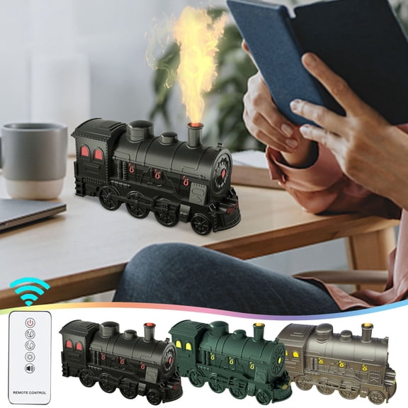 Egmy Small Train Aromatherapy Machine Container Oil Colorful Aromatherapy Lamp Home Atomization Humidifier