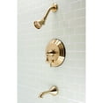 thumbnail image 2 of Kingston Brass KB36370ACL American Classic Single-Handle Tub and Shower Faucet, Brushed Brass, 2 of 3