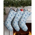 thumbnail image 3 of 3 Pcs Christmas Stockings,Blue Christmas Snowflake Pattern Stockings Christmas,14.8'' Xmas Stockings,Christmas Party Favors,Christmas Party Decorations,Christmas Stockings Personalized, 3 of 5