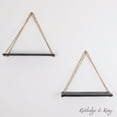 thumbnail image 4 of Rutledge & King Rope Hanging Wooden Wall Shelves - Black, Single, 4 of 4